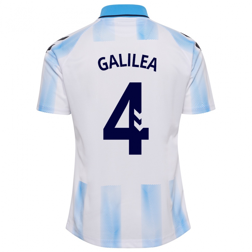 Kinder Einar Galilea #4 Weiß Blau Heimtrikot Trikot 2023/24 T-Shirt Belgien