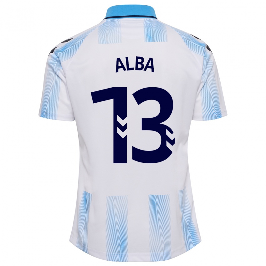 Kinderen Alba #13 Wit Blauw Thuisshirt Thuistenue 2023/24 T-Shirt België