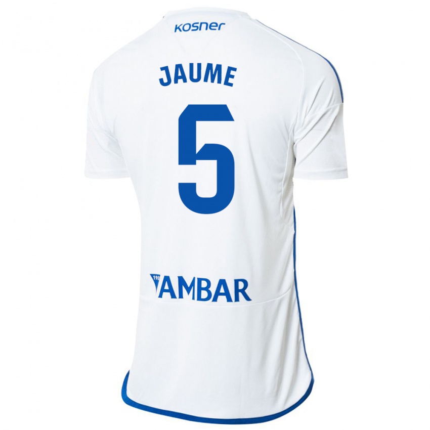 Kinder Jaume Grau #5 Weiß Heimtrikot Trikot 2023/24 T-Shirt Belgien