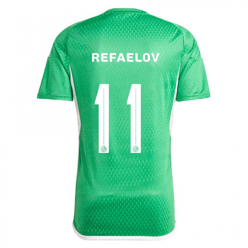 Kinder Lior Refaelov #11 Weiß Blau Heimtrikot Trikot 2023/24 T-Shirt Belgien