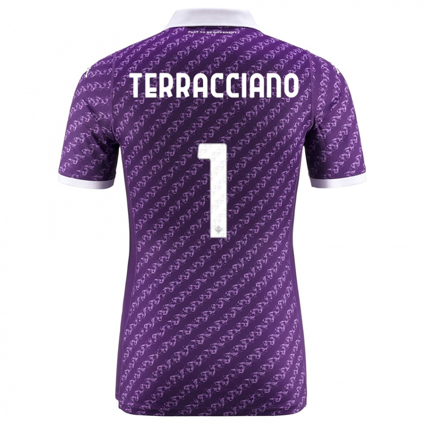 Kinder Pietro Terracciano #1 Violett Heimtrikot Trikot 2023/24 T-Shirt Belgien