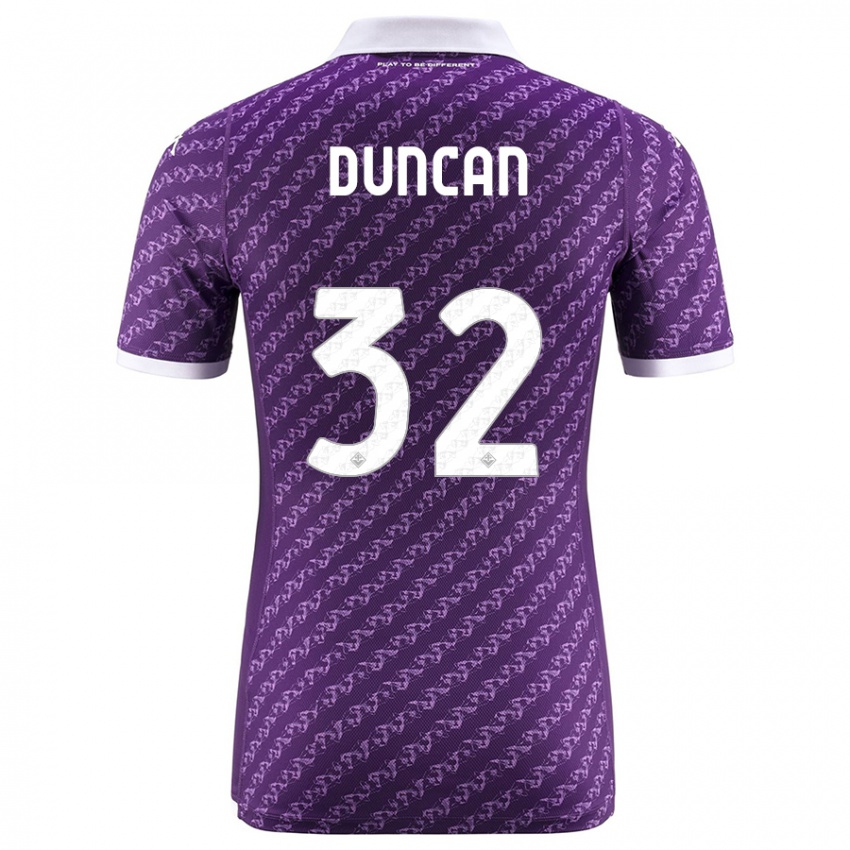Kinder Alfred Duncan #32 Violett Heimtrikot Trikot 2023/24 T-Shirt Belgien