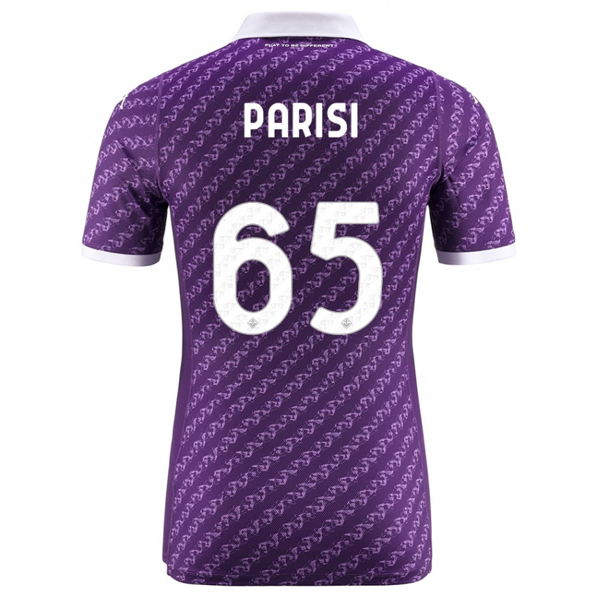 Enfant Maillot Fabiano Parisi #65 Violet Tenues Domicile 2023/24 T-Shirt Belgique