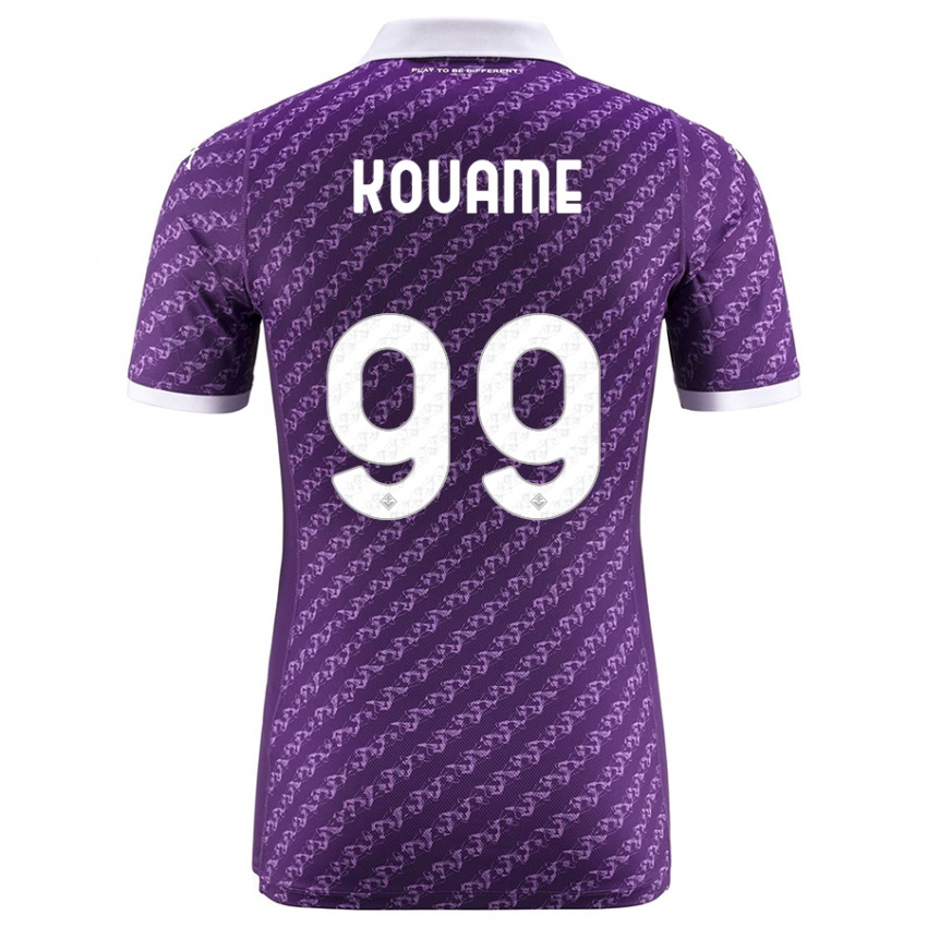 Enfant Maillot Christian Kouamé #99 Violet Tenues Domicile 2023/24 T-Shirt Belgique