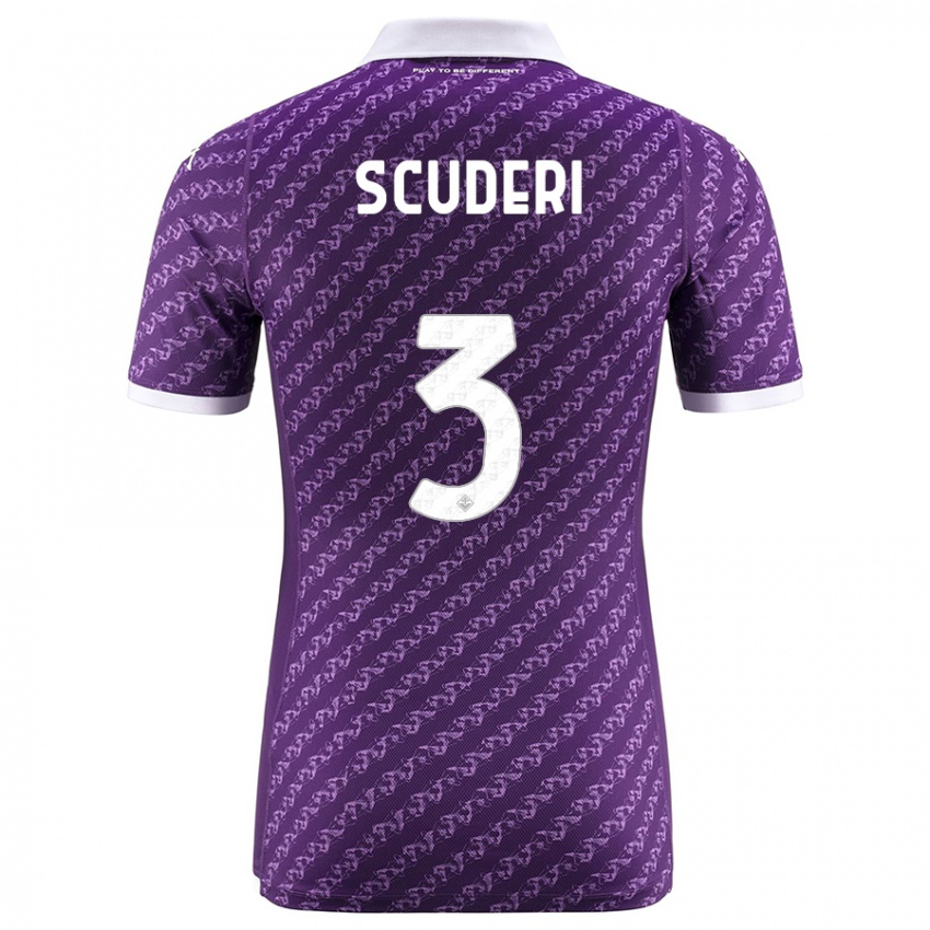 Kinder Giulio Scuderi #3 Violett Heimtrikot Trikot 2023/24 T-Shirt Belgien