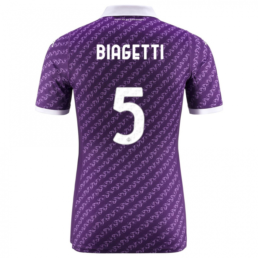 Kinder Christian Biagetti #5 Violett Heimtrikot Trikot 2023/24 T-Shirt Belgien
