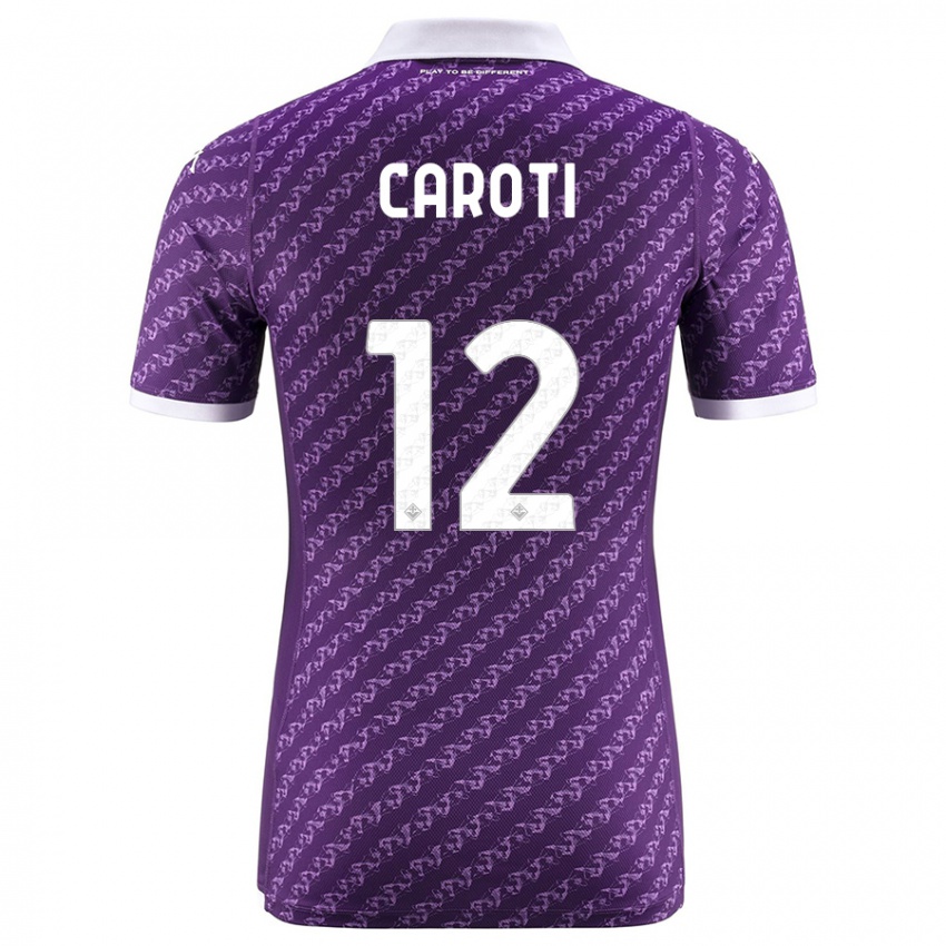 Kinder Filippo Caroti #12 Violett Heimtrikot Trikot 2023/24 T-Shirt Belgien