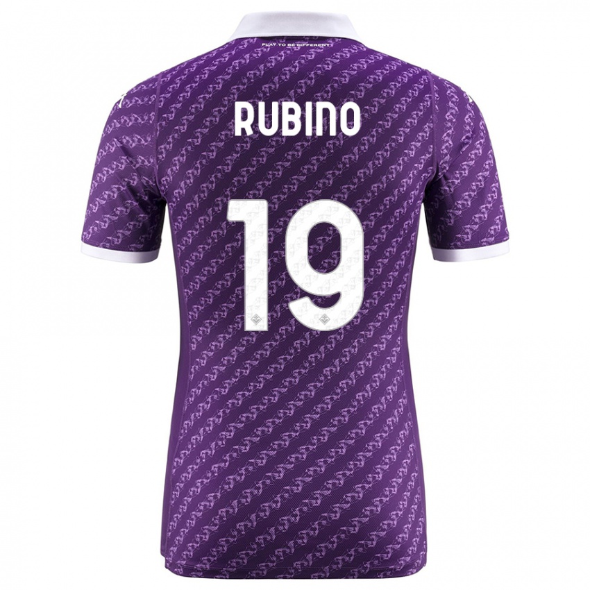 Kinder Tommaso Rubino #19 Violett Heimtrikot Trikot 2023/24 T-Shirt Belgien