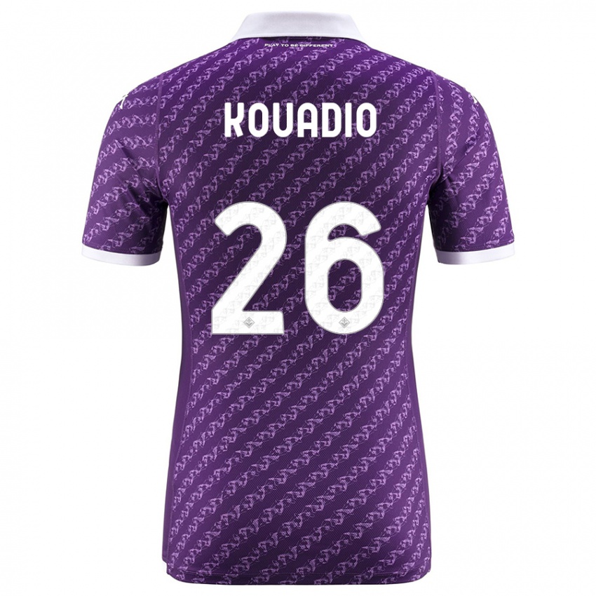 Kinder Eddy Kouadio #26 Violett Heimtrikot Trikot 2023/24 T-Shirt Belgien