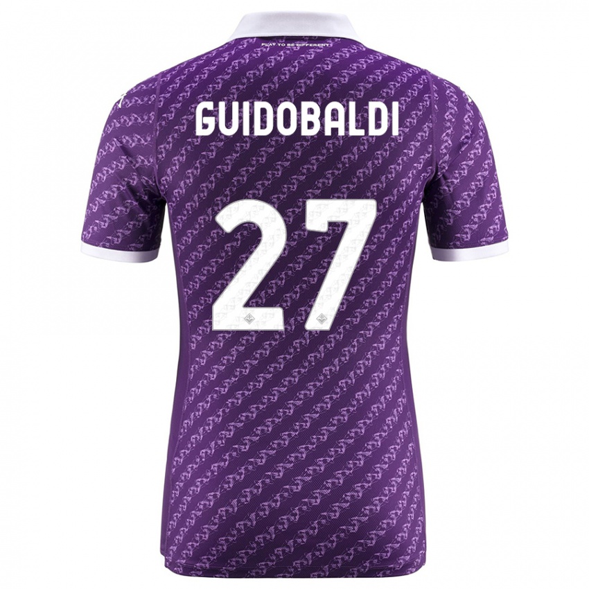 Kinder Filippo Guidobaldi #27 Violett Heimtrikot Trikot 2023/24 T-Shirt Belgien