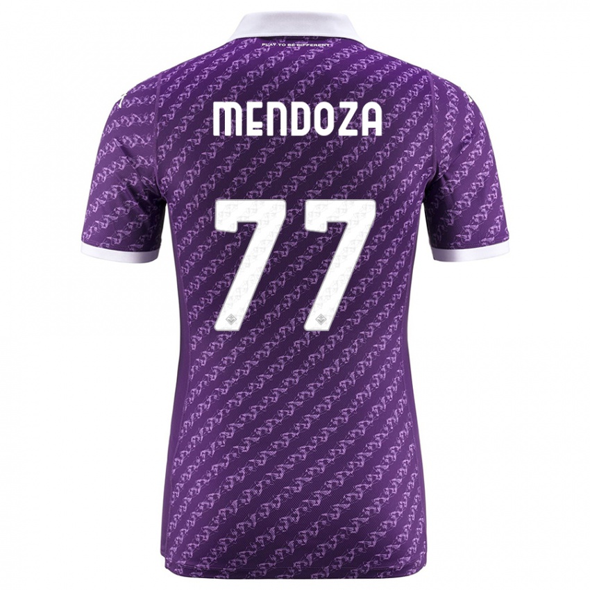 Kinder William Mendoza #77 Violett Heimtrikot Trikot 2023/24 T-Shirt Belgien