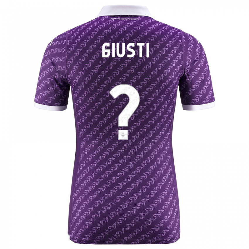 Kinder Edoardo Giusti #0 Violett Heimtrikot Trikot 2023/24 T-Shirt Belgien