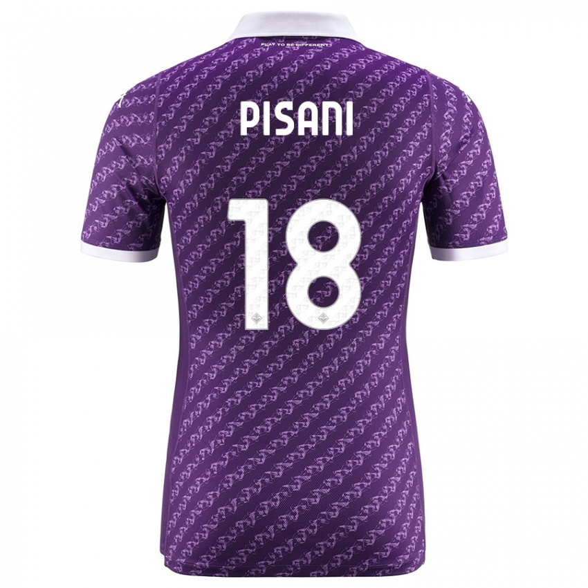 Kinder Diego Pisani #18 Violett Heimtrikot Trikot 2023/24 T-Shirt Belgien