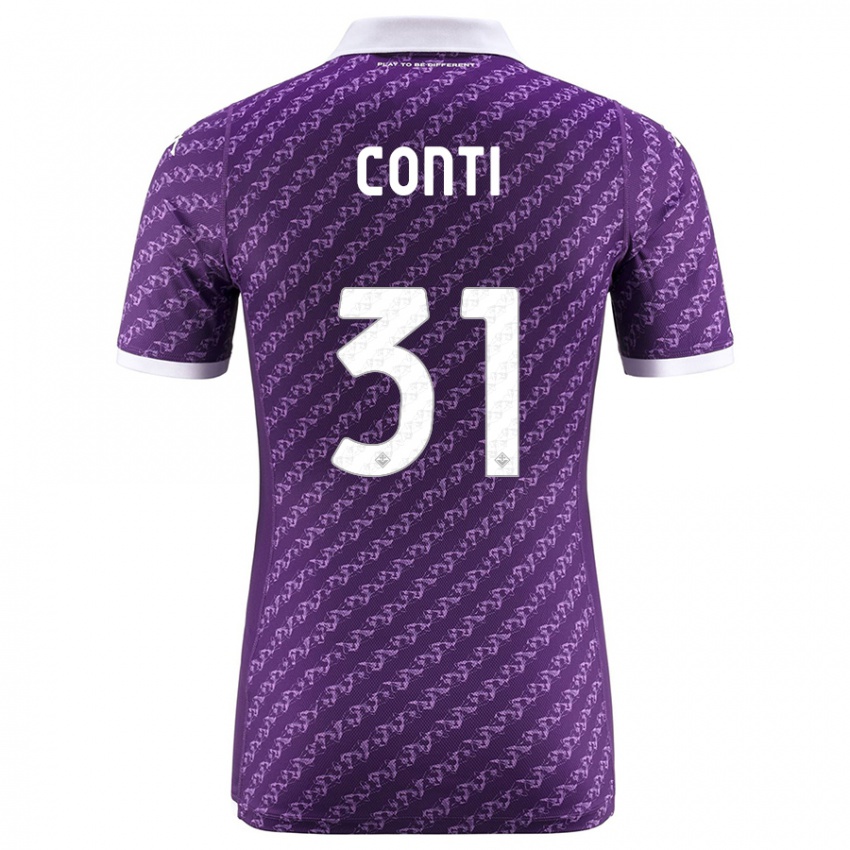 Kinder Gabriele Conti #31 Violett Heimtrikot Trikot 2023/24 T-Shirt Belgien