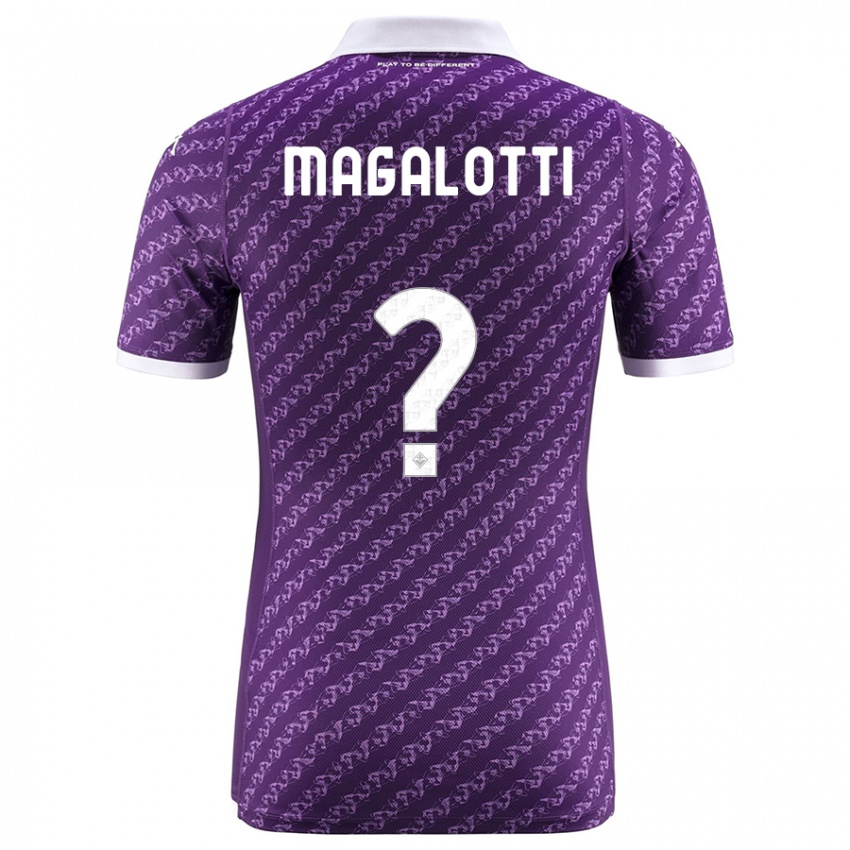 Kinder Mattia Magalotti #0 Violett Heimtrikot Trikot 2023/24 T-Shirt Belgien