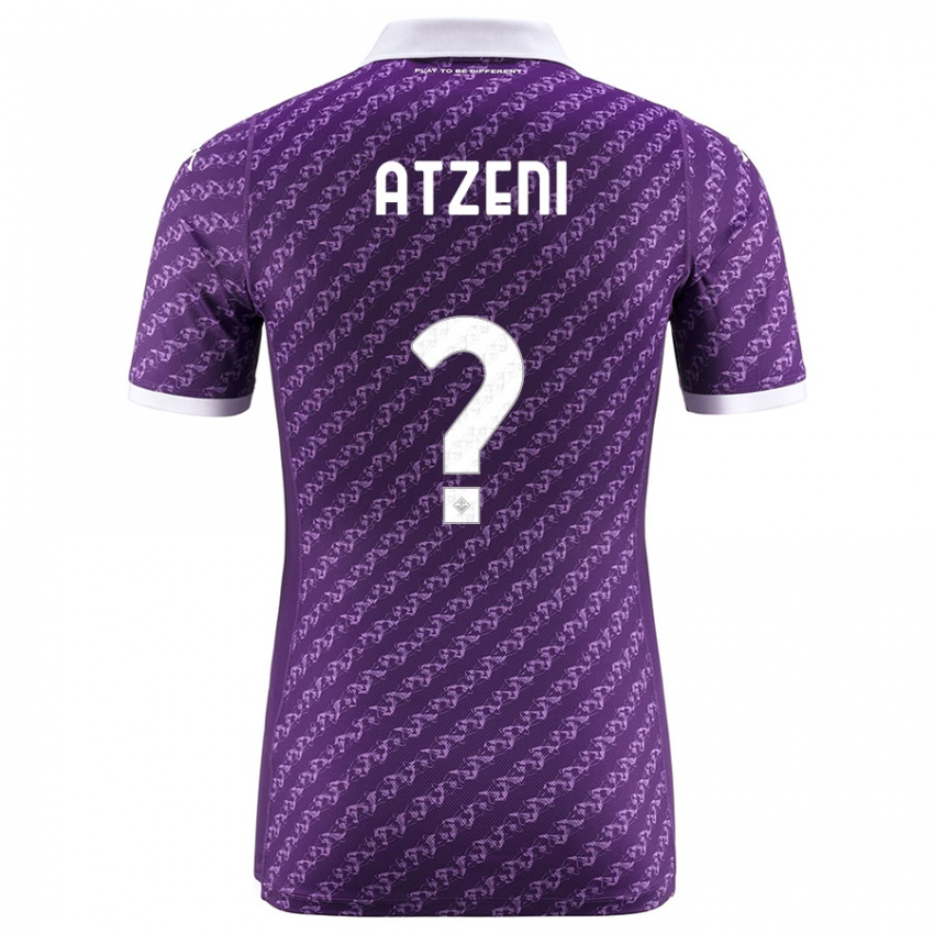 Kinder Davide Atzeni #0 Violett Heimtrikot Trikot 2023/24 T-Shirt Belgien