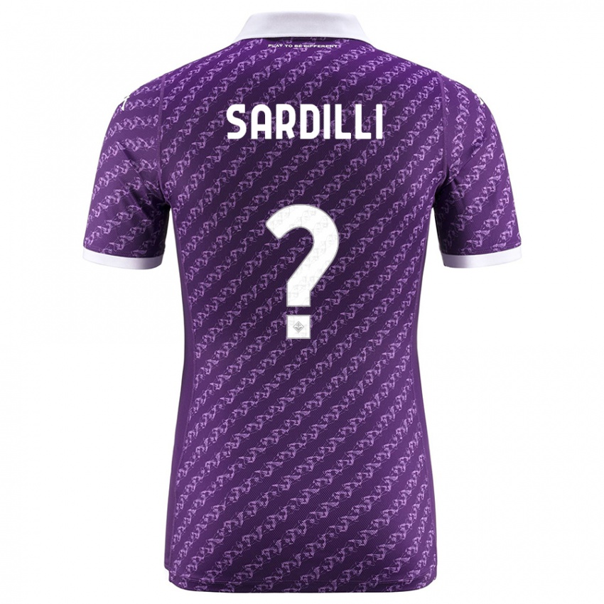 Kinder Davide Sardilli #0 Violett Heimtrikot Trikot 2023/24 T-Shirt Belgien