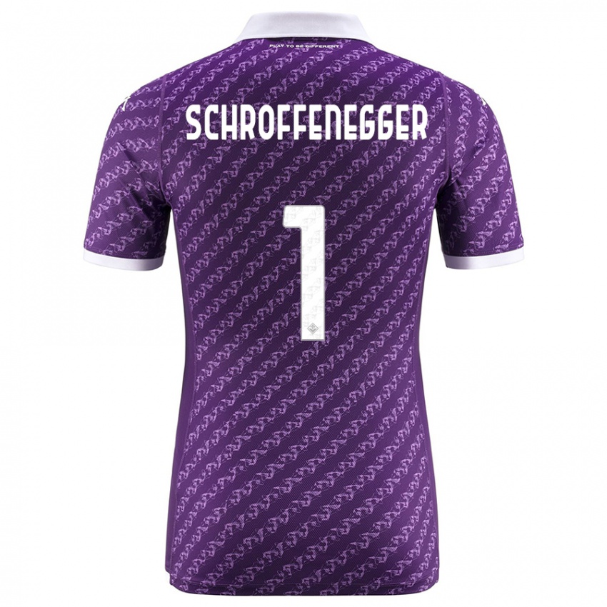Kinder Katja Schroffenegger #1 Violett Heimtrikot Trikot 2023/24 T-Shirt Belgien