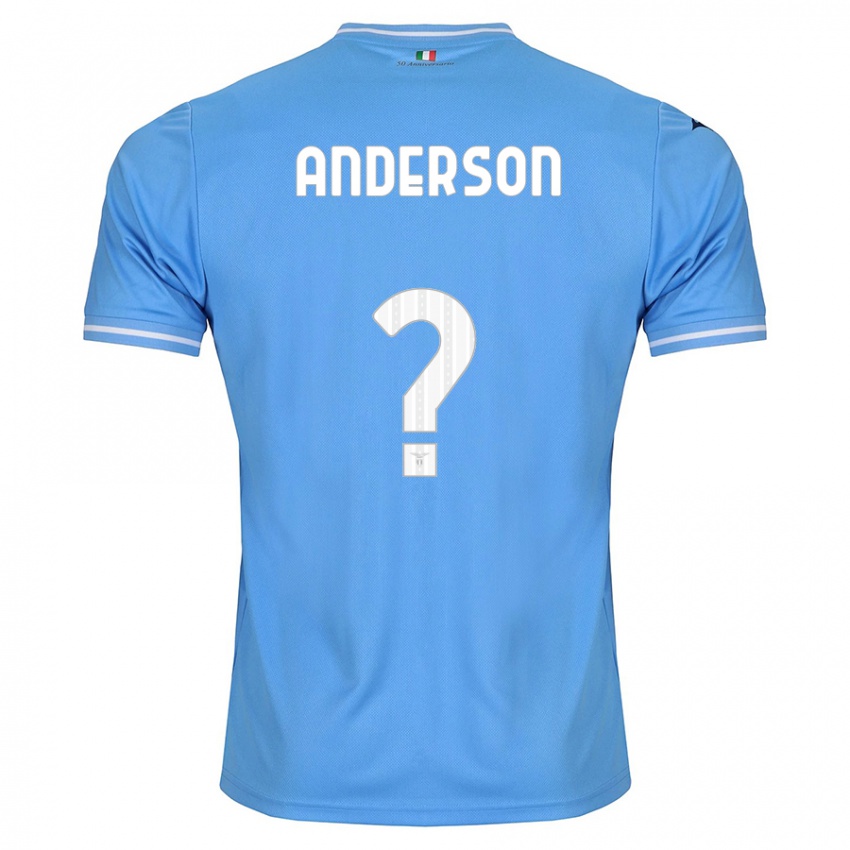 Enfant Maillot André Anderson #0 Bleu Tenues Domicile 2023/24 T-Shirt Belgique