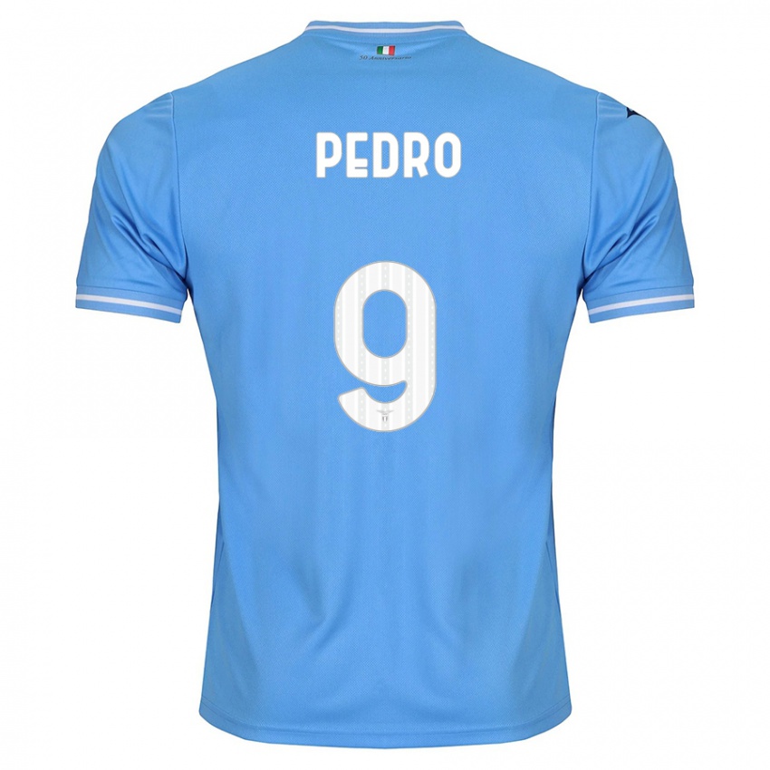 Enfant Maillot Pedro #9 Bleu Tenues Domicile 2023/24 T-Shirt Belgique
