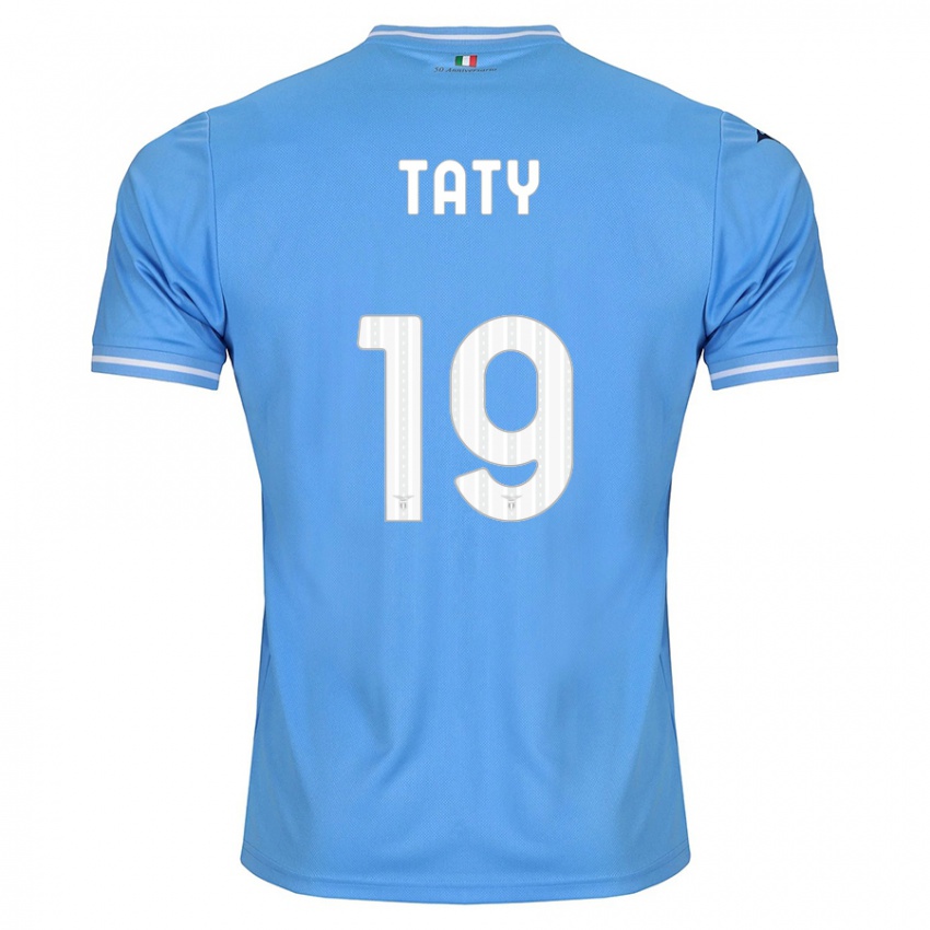 Enfant Maillot Taty Castellanos #19 Bleu Tenues Domicile 2023/24 T-Shirt Belgique