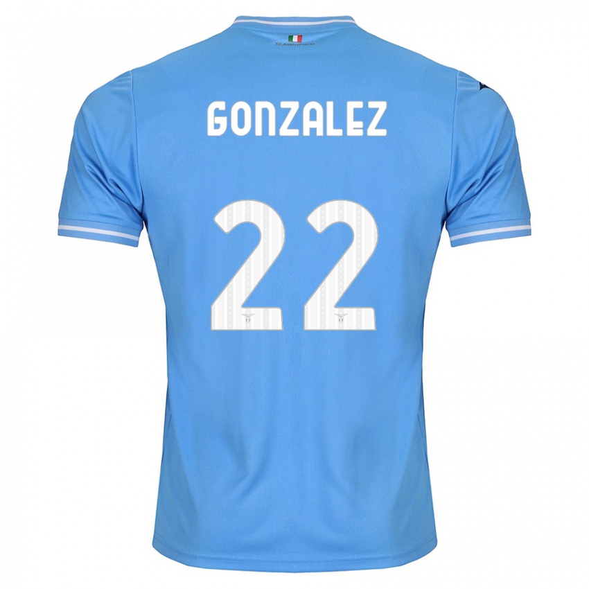 Enfant Maillot Diego González #22 Bleu Tenues Domicile 2023/24 T-Shirt Belgique