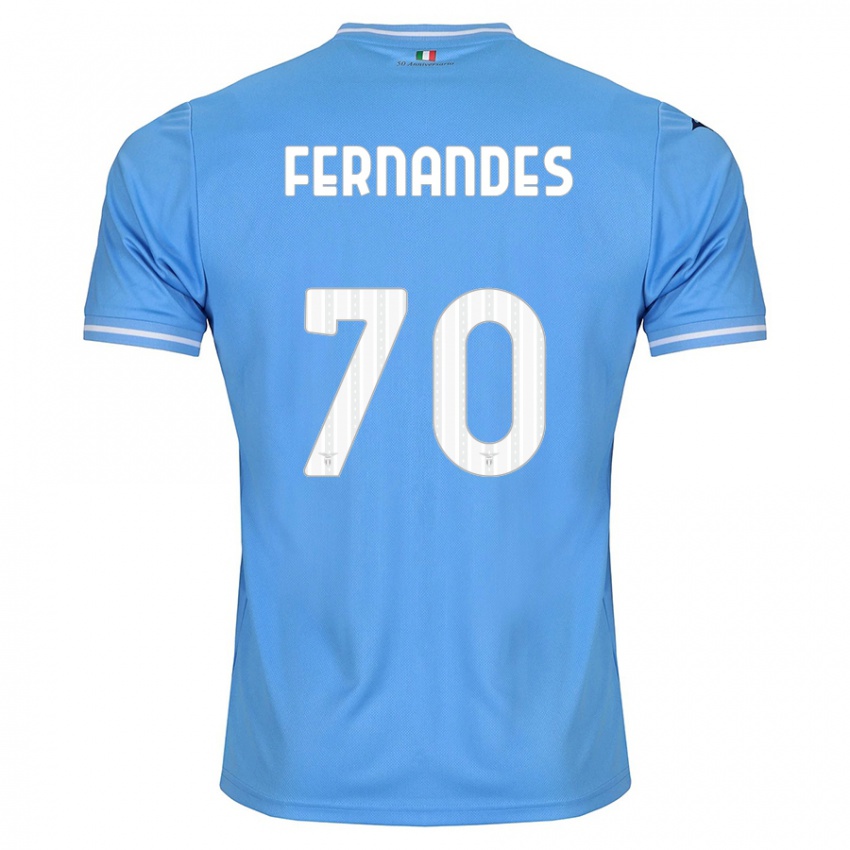 Kinder Saná Fernandes #70 Blau Heimtrikot Trikot 2023/24 T-Shirt Belgien