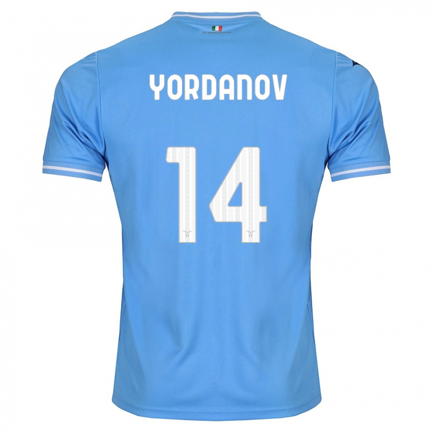 Kinder Damyan Yordanov #14 Blau Heimtrikot Trikot 2023/24 T-Shirt Belgien