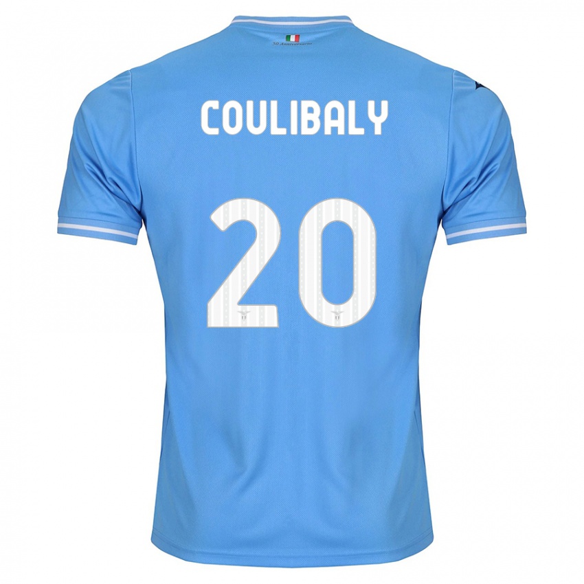 Enfant Maillot Larsson Coulibaly #20 Bleu Tenues Domicile 2023/24 T-Shirt Belgique