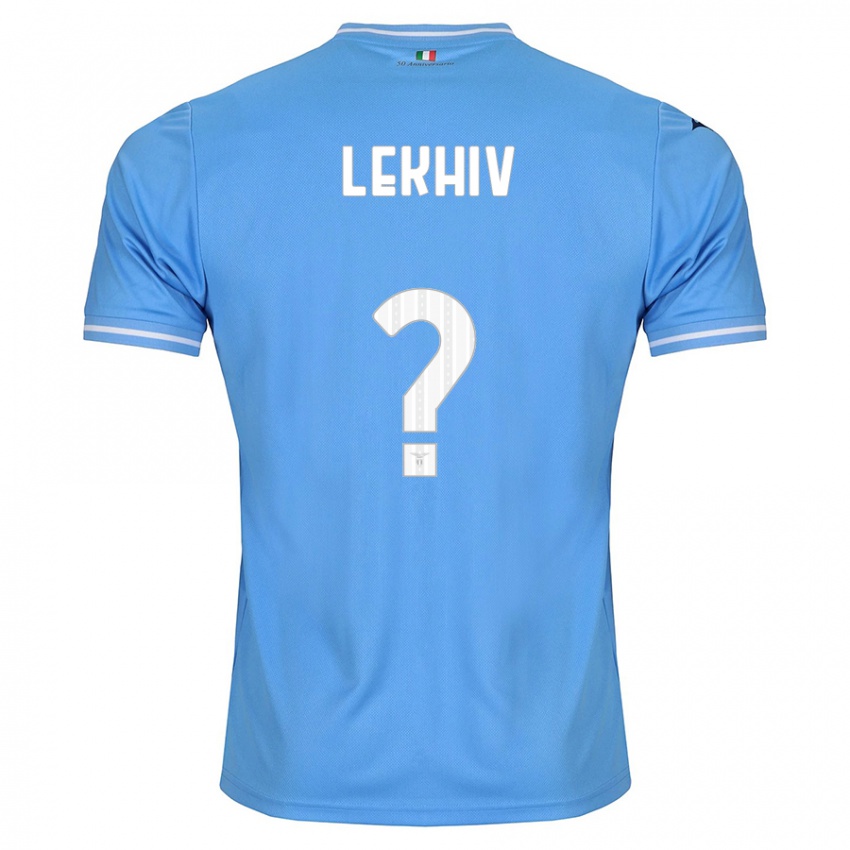 Enfant Maillot Maksym Lekhiv #0 Bleu Tenues Domicile 2023/24 T-Shirt Belgique