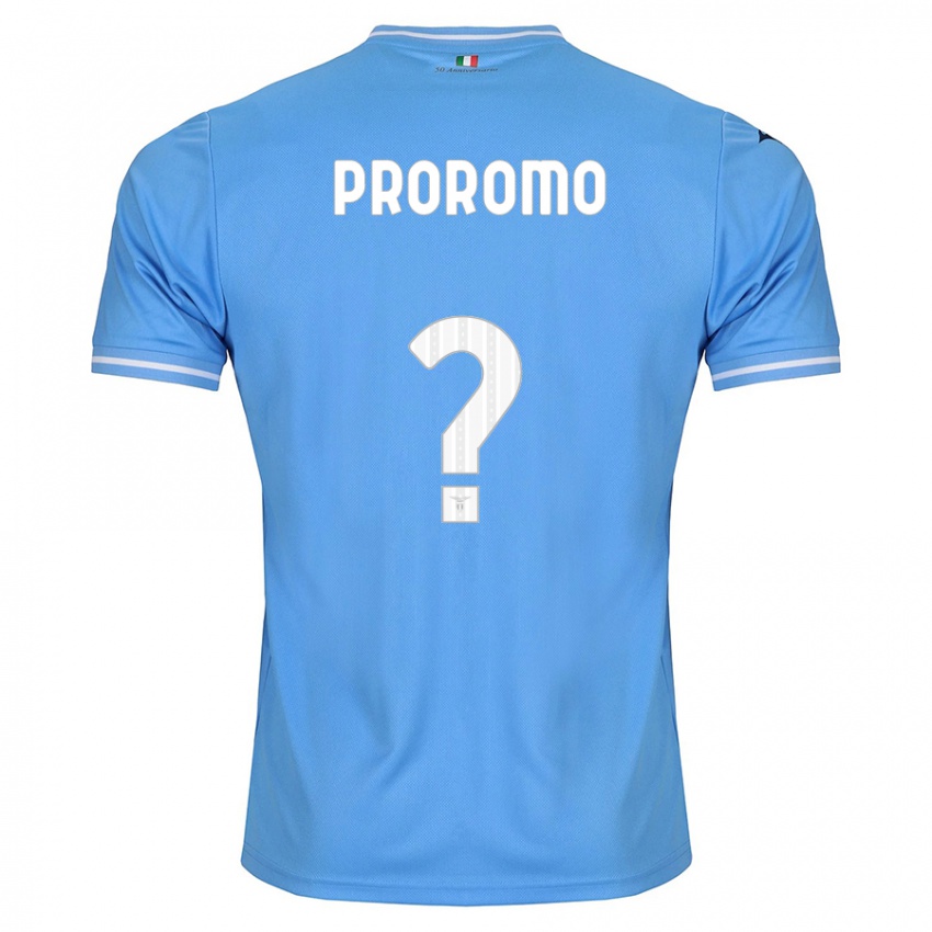 Enfant Maillot Tommaso Proromo #0 Bleu Tenues Domicile 2023/24 T-Shirt Belgique