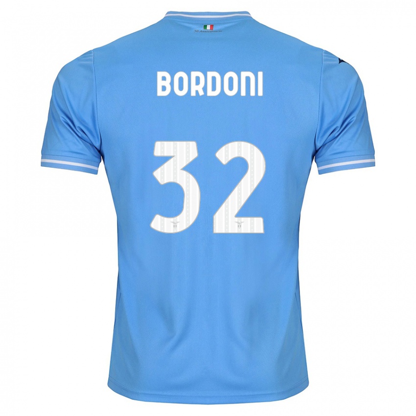 Enfant Maillot Tommaso Bordoni #32 Bleu Tenues Domicile 2023/24 T-Shirt Belgique