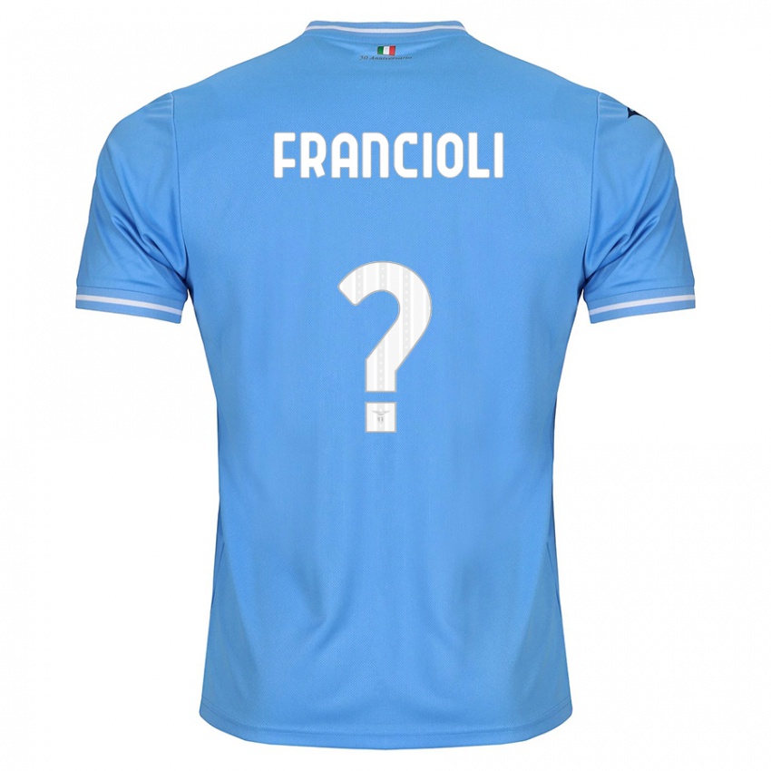 Enfant Maillot Diego Francioli #0 Bleu Tenues Domicile 2023/24 T-Shirt Belgique