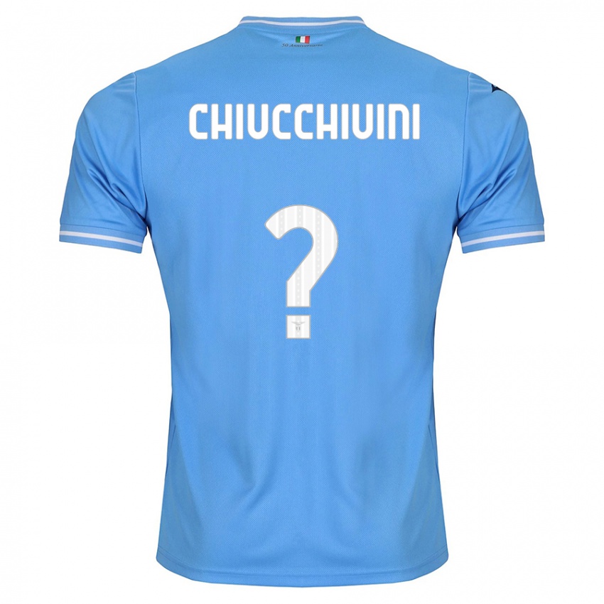 Enfant Maillot Lorenzo Chiucchiuini #0 Bleu Tenues Domicile 2023/24 T-Shirt Belgique