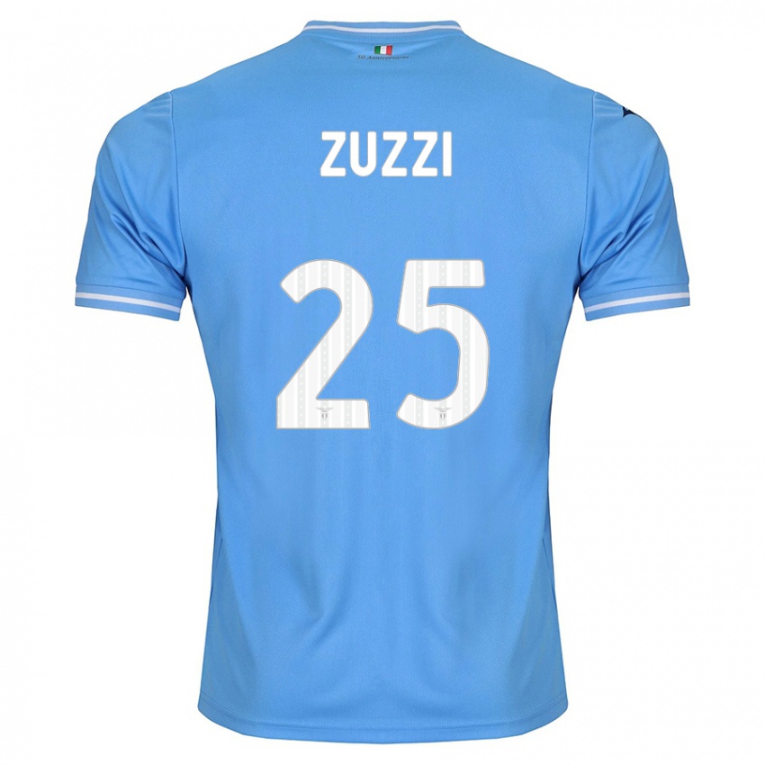 Enfant Maillot Giorgia Zuzzi #25 Bleu Tenues Domicile 2023/24 T-Shirt Belgique