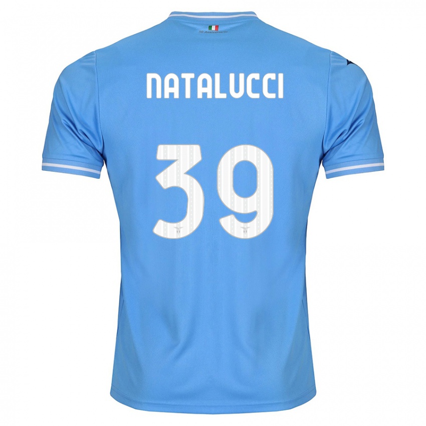 Enfant Maillot Serena Natalucci #39 Bleu Tenues Domicile 2023/24 T-Shirt Belgique