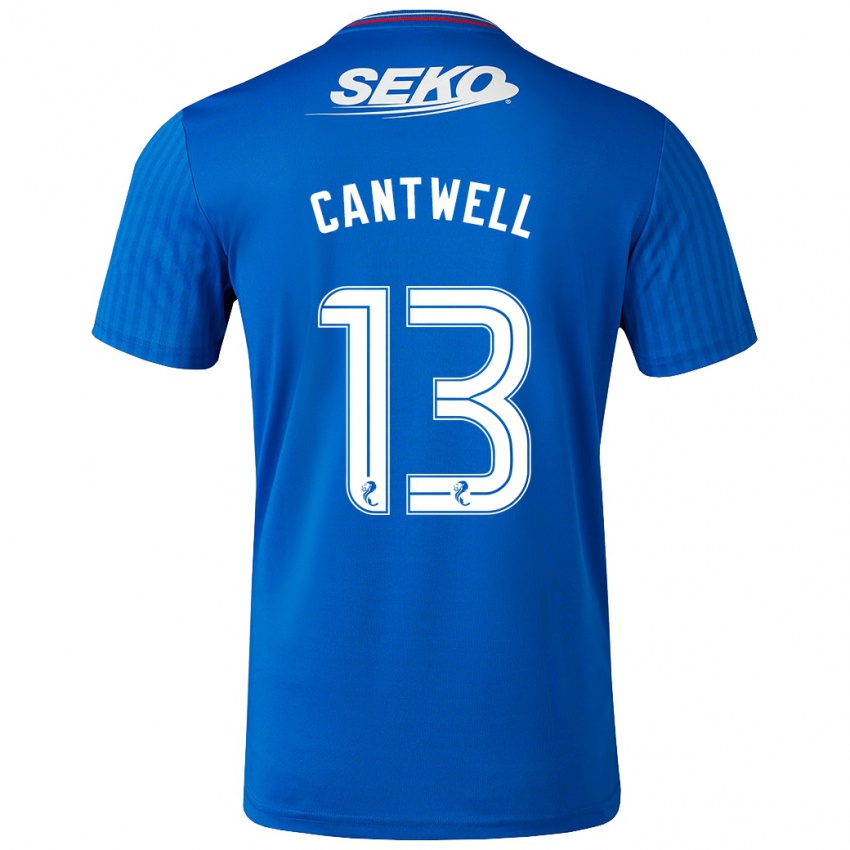 Kinder Todd Cantwell #13 Blau Heimtrikot Trikot 2023/24 T-Shirt Belgien