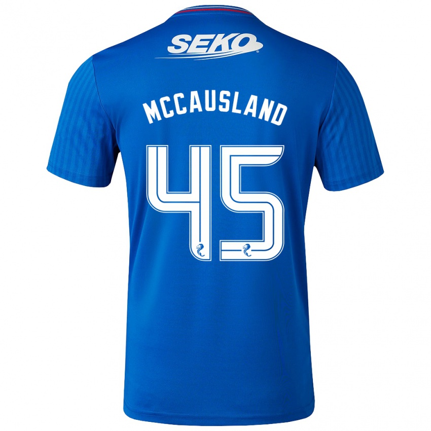 Kinder Ross Mccausland #45 Blau Heimtrikot Trikot 2023/24 T-Shirt Belgien