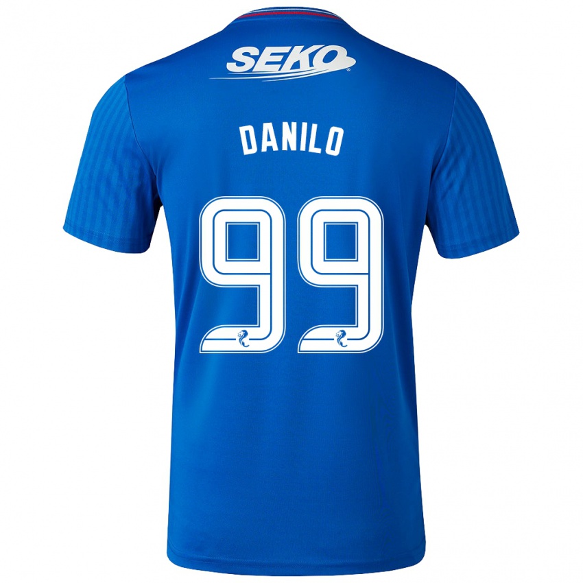 Enfant Maillot Danilo #99 Bleu Tenues Domicile 2023/24 T-Shirt Belgique