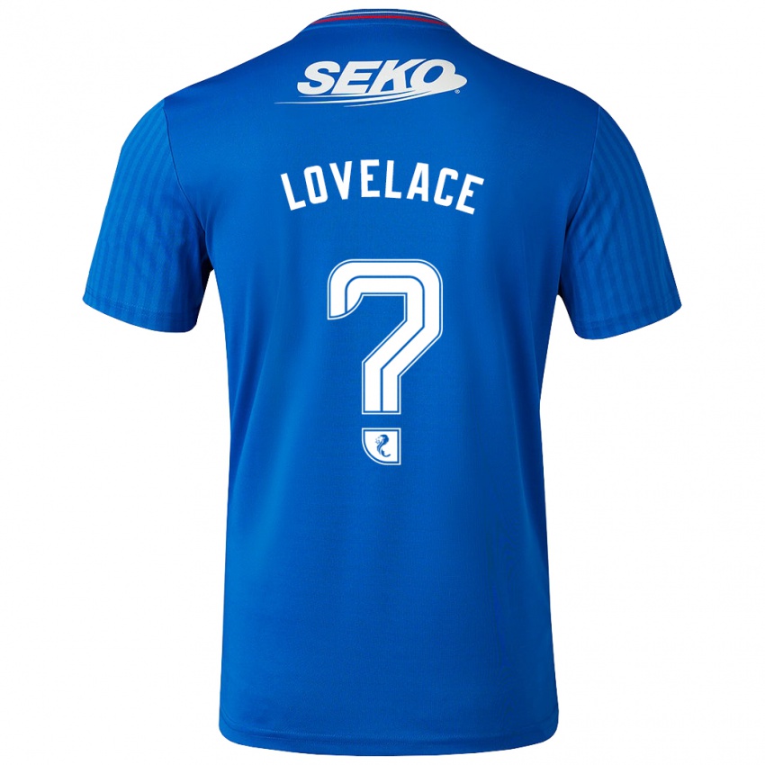 Enfant Maillot Zak Lovelace #0 Bleu Tenues Domicile 2023/24 T-Shirt Belgique