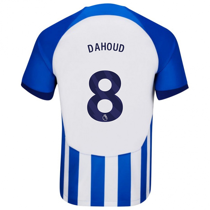 Enfant Maillot Mahmoud Dahoud #8 Bleu Tenues Domicile 2023/24 T-Shirt Belgique