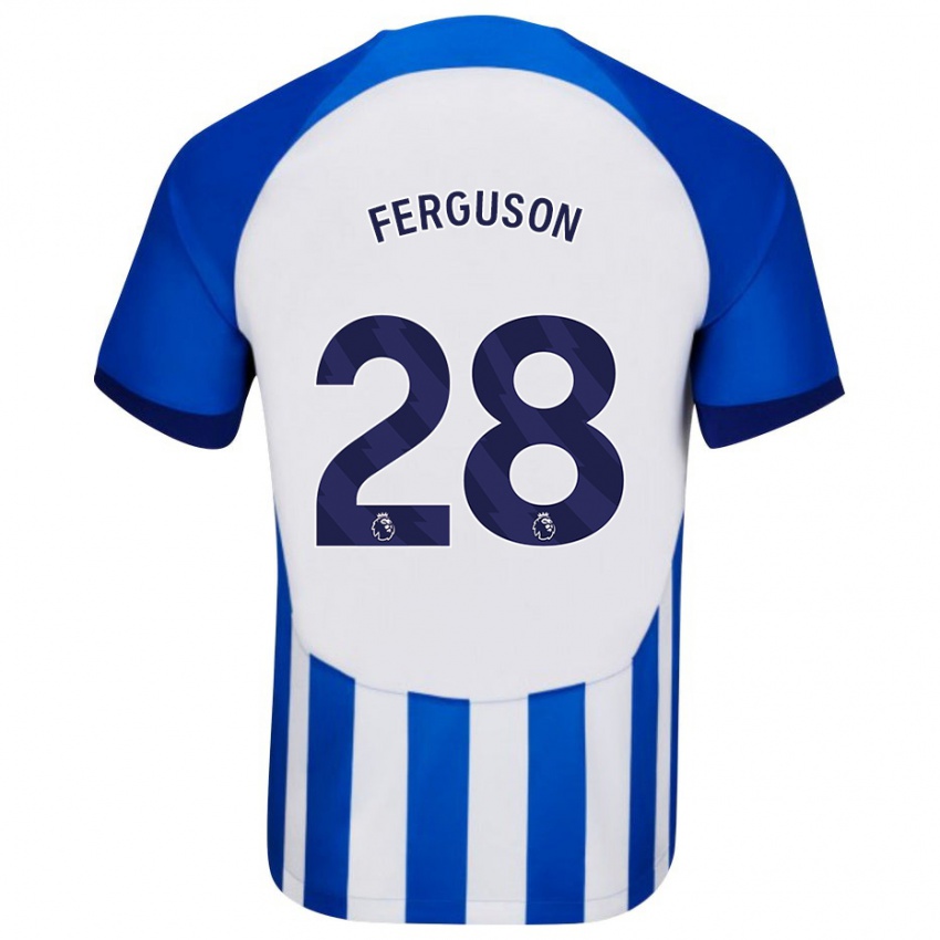 Enfant Maillot Evan Ferguson #28 Bleu Tenues Domicile 2023/24 T-Shirt Belgique