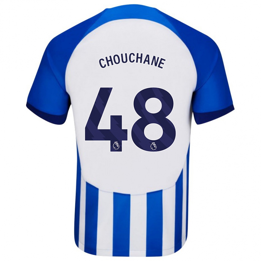 Enfant Maillot Samy Chouchane #48 Bleu Tenues Domicile 2023/24 T-Shirt Belgique