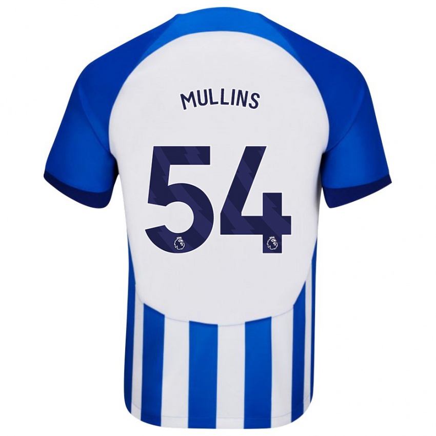 Enfant Maillot Jamie Mullins #54 Bleu Tenues Domicile 2023/24 T-Shirt Belgique