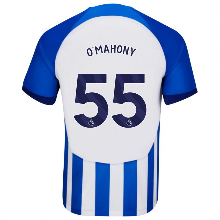 Enfant Maillot Mark O'mahony #55 Bleu Tenues Domicile 2023/24 T-Shirt Belgique