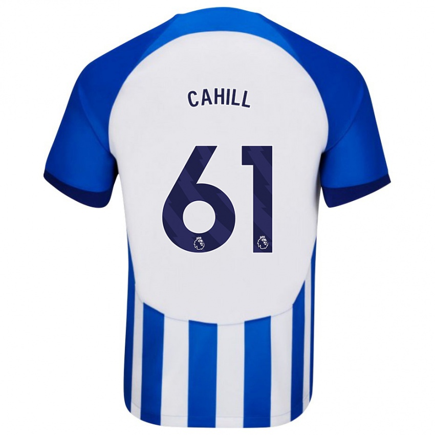 Enfant Maillot Killian Cahill #61 Bleu Tenues Domicile 2023/24 T-Shirt Belgique