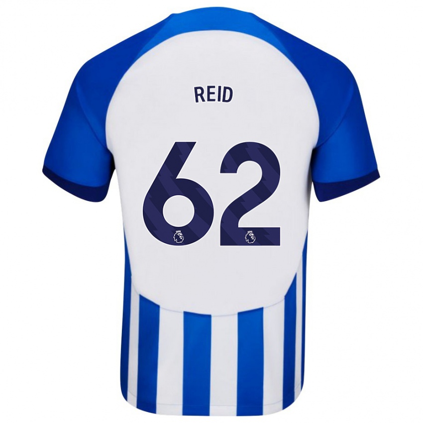 Enfant Maillot Tommy Reid #62 Bleu Tenues Domicile 2023/24 T-Shirt Belgique