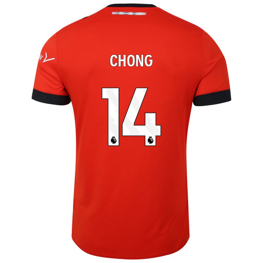 Kinder Tahith Chong #14 Rot Heimtrikot Trikot 2023/24 T-Shirt Belgien