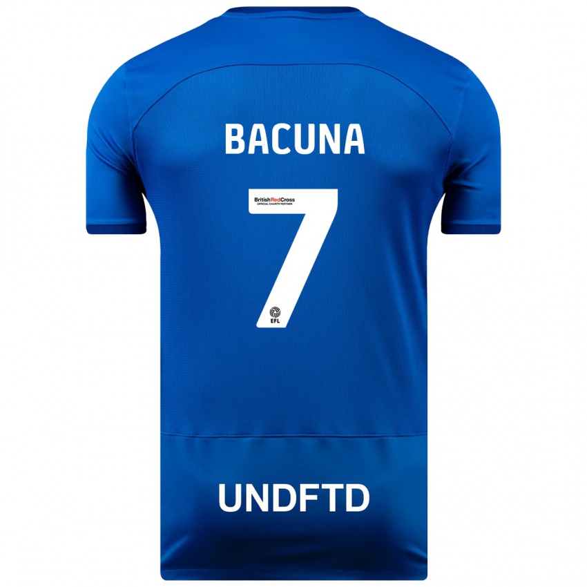 Kinder Juninho Bacuna #7 Blau Heimtrikot Trikot 2023/24 T-Shirt Belgien