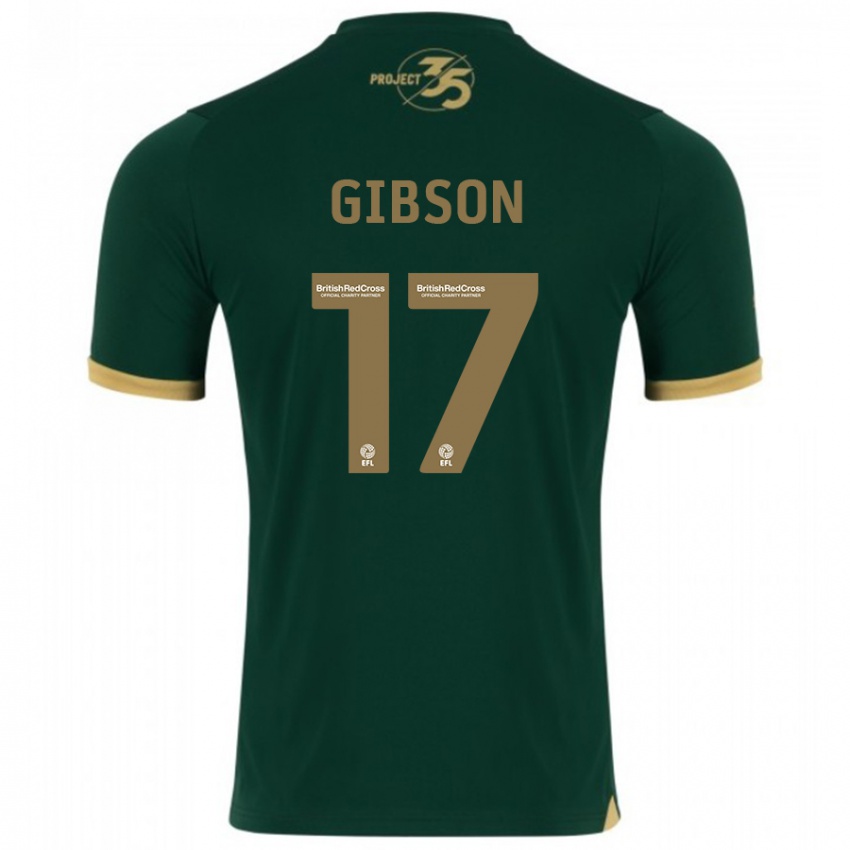 Kinder Lewis Gibson #17 Grün Heimtrikot Trikot 2023/24 T-Shirt Belgien